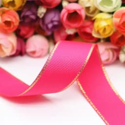 10Yards 10MM/25MM/38MM Glitter Gold Edge Grosgrain Ribbon For Hair Bows/ Gift Packaging DIY Christmas Decor Materials Y19042101