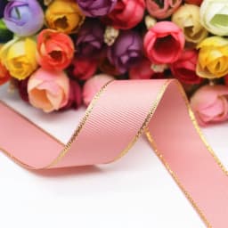 10Yards 10MM/25MM/38MM Glitter Gold Edge Grosgrain Ribbon For Hair Bows/ Gift Packaging DIY Christmas Decor Materials Y19042101