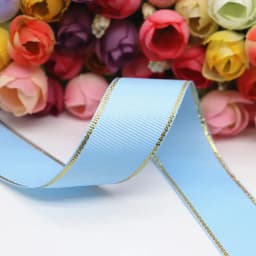 10Yards 10MM/25MM/38MM Glitter Gold Edge Grosgrain Ribbon For Hair Bows/ Gift Packaging DIY Christmas Decor Materials Y19042101