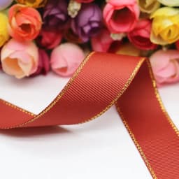 10Yards 10MM/25MM/38MM Glitter Gold Edge Grosgrain Ribbon For Hair Bows/ Gift Packaging DIY Christmas Decor Materials Y19042101