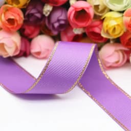 10Yards 10MM/25MM/38MM Glitter Gold Edge Grosgrain Ribbon For Hair Bows/ Gift Packaging DIY Christmas Decor Materials Y19042101
