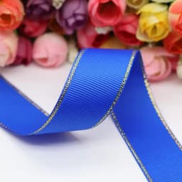 10Yards 10MM/25MM/38MM Glitter Gold Edge Grosgrain Ribbon For Hair Bows/ Gift Packaging DIY Christmas Decor Materials Y19042101