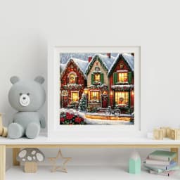 Evershine DIY Diamond Painting House Landscape New Collection Diamond Embroidery Winter Cross Stitch Kits Mosaic Christmas Gifts