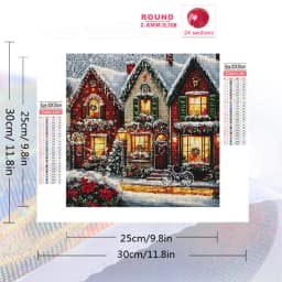 Evershine DIY Diamond Painting House Landscape New Collection Diamond Embroidery Winter Cross Stitch Kits Mosaic Christmas Gifts