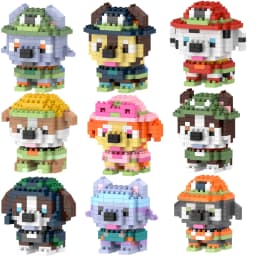 6cm high particle building blocks assembly toys mini desktop ornaments room decoration Halloween Christmas anime cartoon kawaii