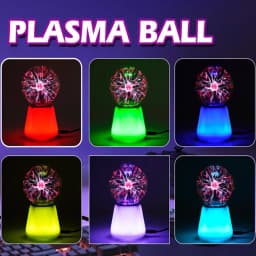 Plasma Ball Science Toy for Kids Touch Sensitive Plasma Globe Decorative Lamp Novelty Toy Halloween Christmas New Years