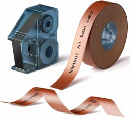 NIIMBOT N1 B18 Color Satin Ribbon Label Special Carbon Ribbon for Birthday Gift Merry Christmas Party Flower Wedding Decoration