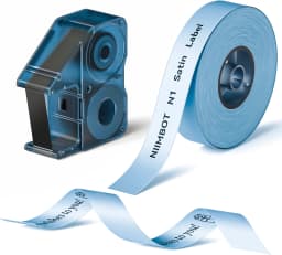 NIIMBOT N1 B18 Color Satin Ribbon Label Special Carbon Ribbon for Birthday Gift Merry Christmas Party Flower Wedding Decoration