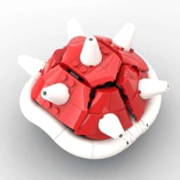 Mymocs MOC Game Anime Figures Kart Spiny Shell Turtle Model Sets DIY Creative Building Blocks Toys Christmas Gift