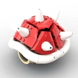 Mymocs MOC Game Anime Figures Kart Spiny Shell Turtle Model Sets DIY Creative Building Blocks Toys Christmas Gift