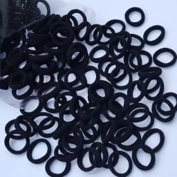 120 Black Mini Hair Ties + Zipper Bag, Non-Slip and Won'T Pull Hair, 1.98cm Ultra-Thin Ponytail Clips, Perfect for Girlfriends' Gatherings/Birthday Parties, Great Item for Styling and Beauty Looks, Birthday Gift | Independence Day | Labor Day | Thanksgiving Day | The Perfect Gift for Christmas and 11 Other Major Holidays.