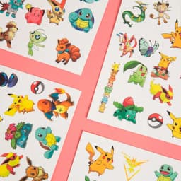 3PCS Pokemon Tattoo Temporary Stickers Waterproof Pikachu Sticker Funny Cartoon Girls Christmas Birthday Gift Reward Toy