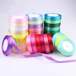 (25 Yards/roll) Silk Satin Ribbons Gift Wrapping Decoration Christmas Ribbons DIY Handmade Supplies Ribbon 6/10/15/20/25/40/50mm