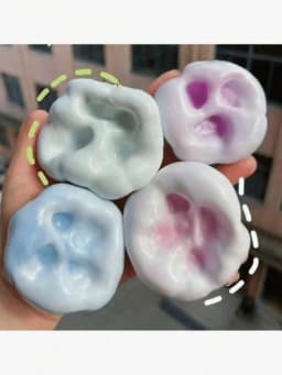 1Pc Ice Cream Squeeze Stress Ball, Plasticine Stress Relief Ball, New Stress Relief Toy, Squeeze Sensory Toy, Slow Rebound Stress Relief Ball, Perfect Gift, Birthday Gift, Christmas Gift, Holiday Gift