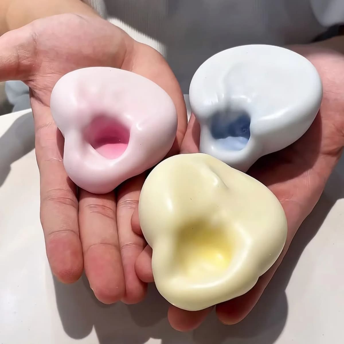 1Pc Ice Cream Squeeze Stress Ball, Plasticine Stress Relief Ball, New Stress Relief Toy, Squeeze Sensory Toy, Slow Rebound Stress Relief Ball, Perfect Gift, Birthday Gift, Christmas Gift, Holiday Gift