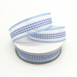 5 yards 1" 25mm Ribbon Wedding Party Decoration Plaid Organza Gift Wrapping Hair Bows DIY Christmas