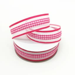 5 yards 1" 25mm Ribbon Wedding Party Decoration Plaid Organza Gift Wrapping Hair Bows DIY Christmas