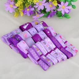 Trendy Grosgrain Satin Ribbon Random Mixed Size/Style for Wedding Party Christmas Decoration DIY Gift Craft 12y/lot (1y/style)