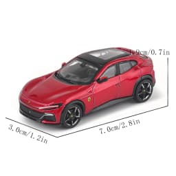 Bburago 1:64 FERRARI Purosangue  296 GTB ASSETTO FIORANO car model series children's Christmas boy gift toys