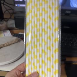 25pcs/lot Yellow Lemon Drinking Paper Straws Christmas Baby Shower Decoration Gift Party Event Supplies