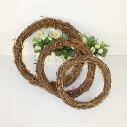 10cm/15cm/20cm Artificial Rattan Frame Home wedding Christmas party Outdoor Garden Decor DIY Bride Wreath Door hanging accessory