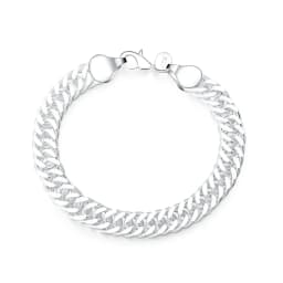 925Creative twist circle chain women men silver color bracelets wedding fashion jewelry Christmas gifts H070