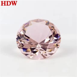 Colors Crystal Diamond Shaped Paperweight Decorative Cut Glass Giant Gemstone Wedding Home Decoration Christmas Gift