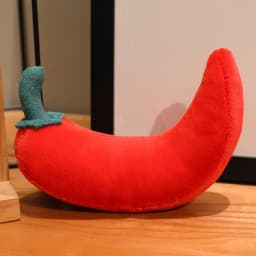 Christmas Bell Pepper and Candy Cane Plush Toy Fun Simulation Chili Peppers and Candy Canes Stuffed Doll Holiday Decor Xmas Gift