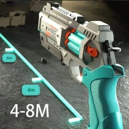 Soft Bullets Revolver Guns Toy Rapid Deformation Manual Loading Outdoor Sports Shooting Game for Children Christmas Gift