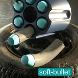Soft Bullets Revolver Guns Toy Rapid Deformation Manual Loading Outdoor Sports Shooting Game for Children Christmas Gift