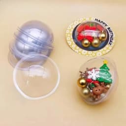 10/20/50/100PCS Plastic Transparent Hemisphere Cover DIY Candy Dome Set Christmas Halloween Party Toys Gift Packaging Cover