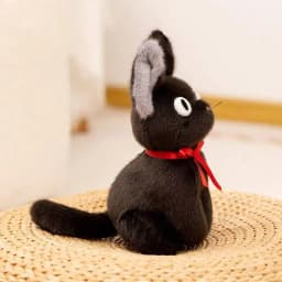 Latest Witch Little Black Cat Kawaii Stuffed Plush Toy Handmade Doll Cartoon Anime Cute Children's Birthday Gift Doll Christmas