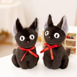 Latest Witch Little Black Cat Kawaii Stuffed Plush Toy Handmade Doll Cartoon Anime Cute Children's Birthday Gift Doll Christmas