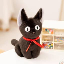 Latest Witch Little Black Cat Kawaii Stuffed Plush Toy Handmade Doll Cartoon Anime Cute Children's Birthday Gift Doll Christmas