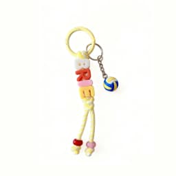 1pc Personalized Sports Braided Acrylic Letter Keychain, Backpack Charm, Unique Gift/Christmas Gift for Sports Enthusiasts