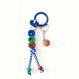 1pc Personalized Sports Braided Acrylic Letter Keychain, Backpack Charm, Unique Gift/Christmas Gift for Sports Enthusiasts