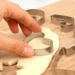 10PC Christmas Cookie Cutter Set-Stainless Steel Biscuit Mould with 10 Shapes for Baking Tools DIY Holiday Cookies for Beginner