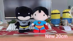 New Batman Superman Plush Toys 20cm DC Comics Justice League Soft Stuffed Dolls Christmas Halloween Gifts for Kids