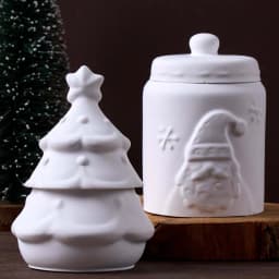 Christmas Tree Santa Claus Candle Jar Mold DIY Handmade Christmas Ornament Plaster Resin Craft Casting Molds Home Party Decor