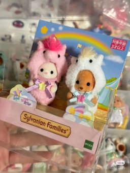 Original Japan Sylvanian Families Anime Figures Christmas Set Robot Unicorn Attack Toy Dressing Party Doll Festival Limited Gift