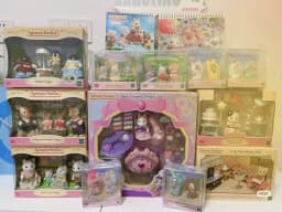 Original Japan Sylvanian Families Anime Figures Christmas Set Robot Unicorn Attack Toy Dressing Party Doll Festival Limited Gift
