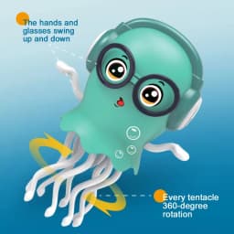 Kids Electric Dancing Octopus Toys Auto Sensing Avoiding Obstacles Crawling Electronic Magical Dance Jellyfish Christmas Gifts