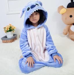 Kigurumi Kids Stitch Animal Cartoon Pajamas Children Sleepwear Girls Boys Onesies Cosplay Costumes For Christmas Halloween Party