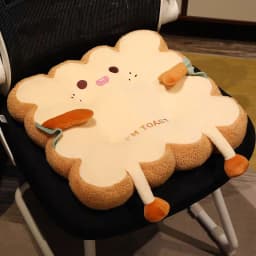 Comfy Cartoon Toast-Shaped Seat & Back Cushion – Washable Anti-Fatigue Pillow for Home/Office/Car (Perfect Gift for Christmas)