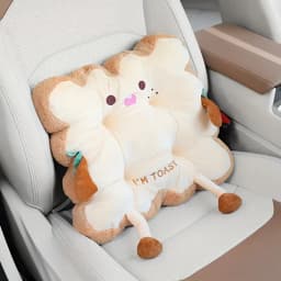Comfy Cartoon Toast-Shaped Seat & Back Cushion – Washable Anti-Fatigue Pillow for Home/Office/Car (Perfect Gift for Christmas)