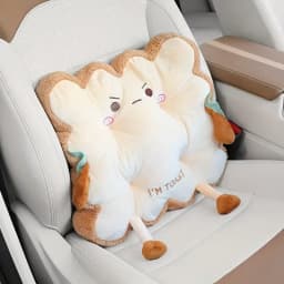 Comfy Cartoon Toast-Shaped Seat & Back Cushion – Washable Anti-Fatigue Pillow for Home/Office/Car (Perfect Gift for Christmas)