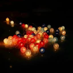 String Lights 10/20/30 LEDs Cotton Thread Balls Home Decoration Lamp for Party Wedding Color Light String Christmas Decorations