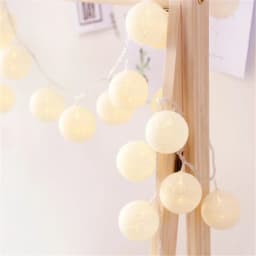 String Lights 10/20/30 LEDs Cotton Thread Balls Home Decoration Lamp for Party Wedding Color Light String Christmas Decorations