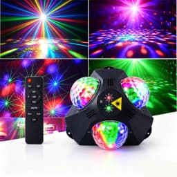 Party Lights, Disco DJ Strobe Lights, Carnival Stage Projector Effects, Dance Club Lighting DJ Christmas Halloween Birthday Fami