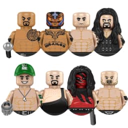 THE WWE Champion TP519-526 ROCK Undertaker Mini Action Figures Bricks Educational Diy Toys Gifts Christmas For Children
